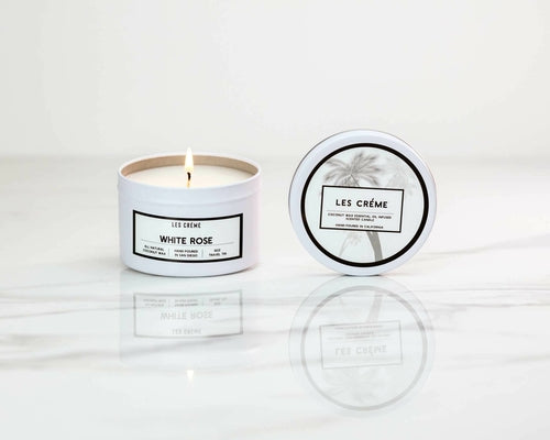 White Rose Scent Candle