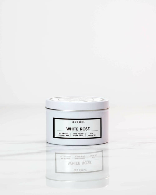 White Rose Scent Candle