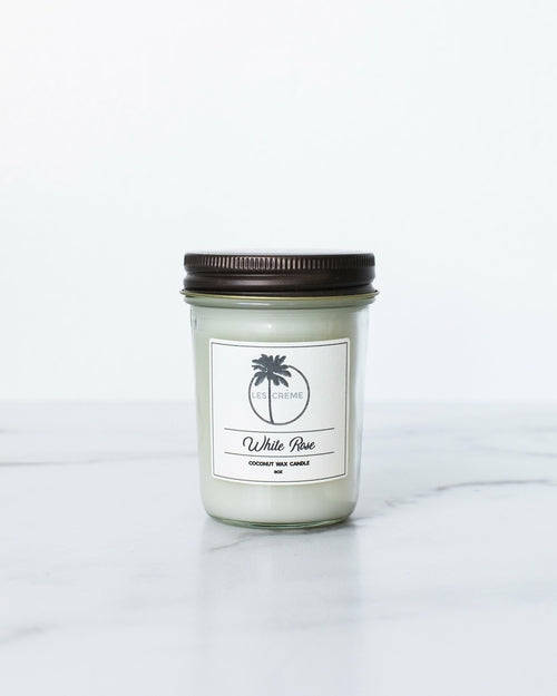 White Rose Scent Candle