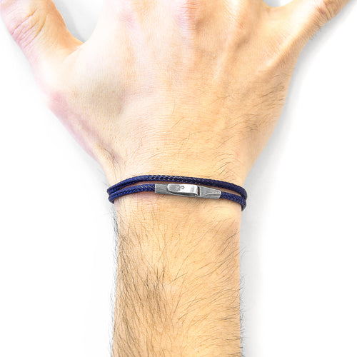 Liverpool Silver and Rope Bracelet mens