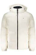 TOMMY HILFIGER MEN'S WHITE PUFFER JACKET